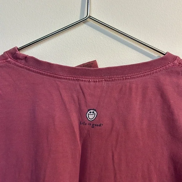 Life is good brand long sleeve shirt, size XL, color pink - Picture 6 of 7